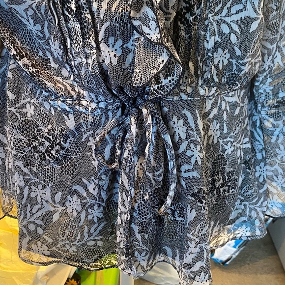 Butterfly Label Womens Vintage Y2k Ruffle Blousen Long Sleeve Blouse - Picture 8 of 8